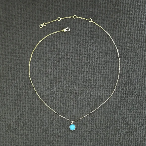 Kate Spade♠️ "That Sparkle" Turquoise🩵 Pendant Necklace - NWT - Picture 2 of 16